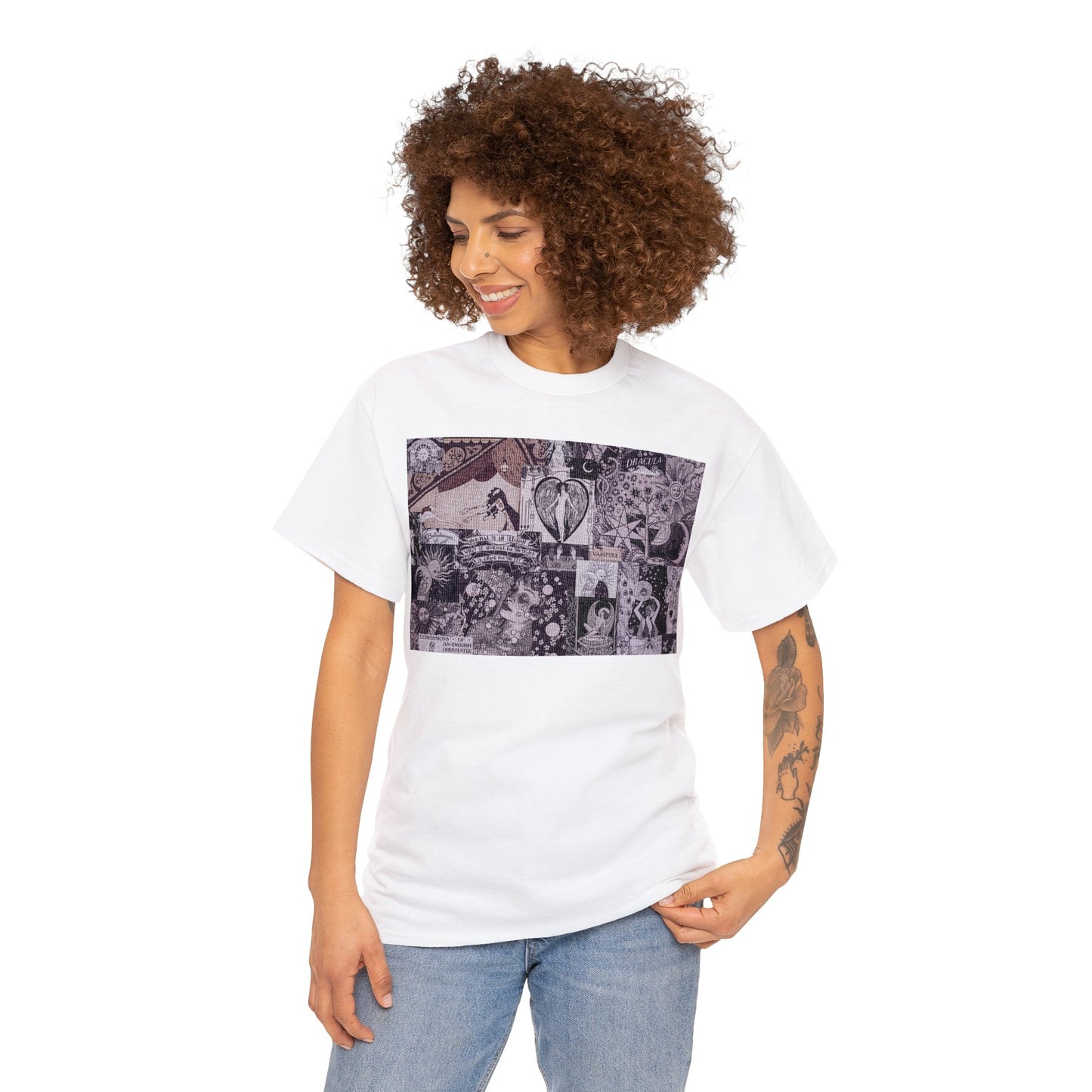 The Occult Digest - victorian flower child - Cotton Tee