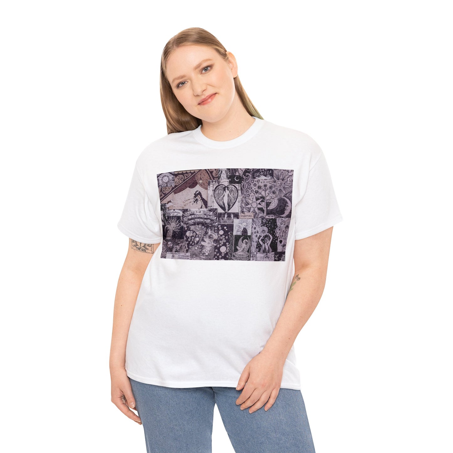 The Occult Digest - victorian flower child - Cotton Tee