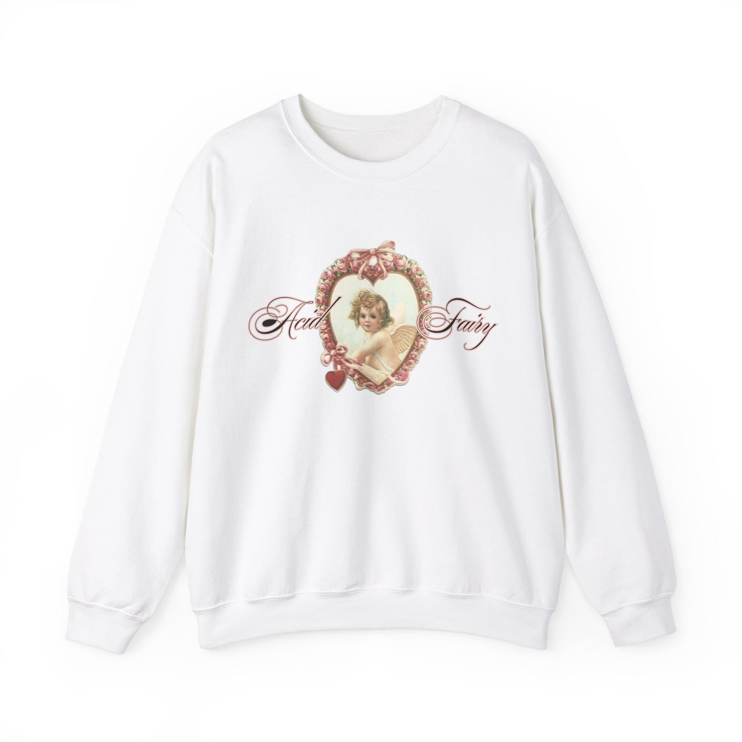Acid Fairy Victorian Angel Crewneck Sweatshirt