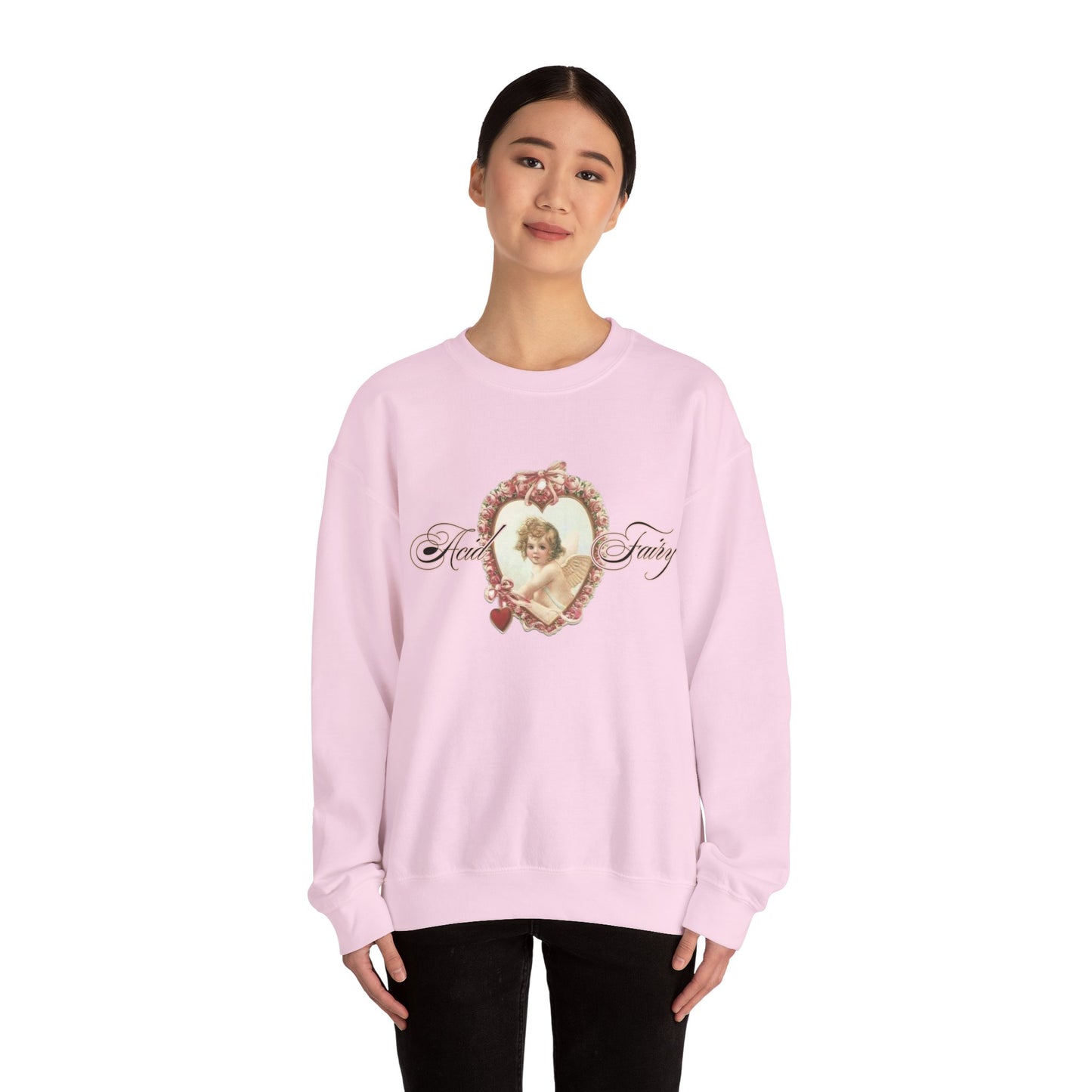 Acid Fairy Victorian Angel Crewneck Sweatshirt