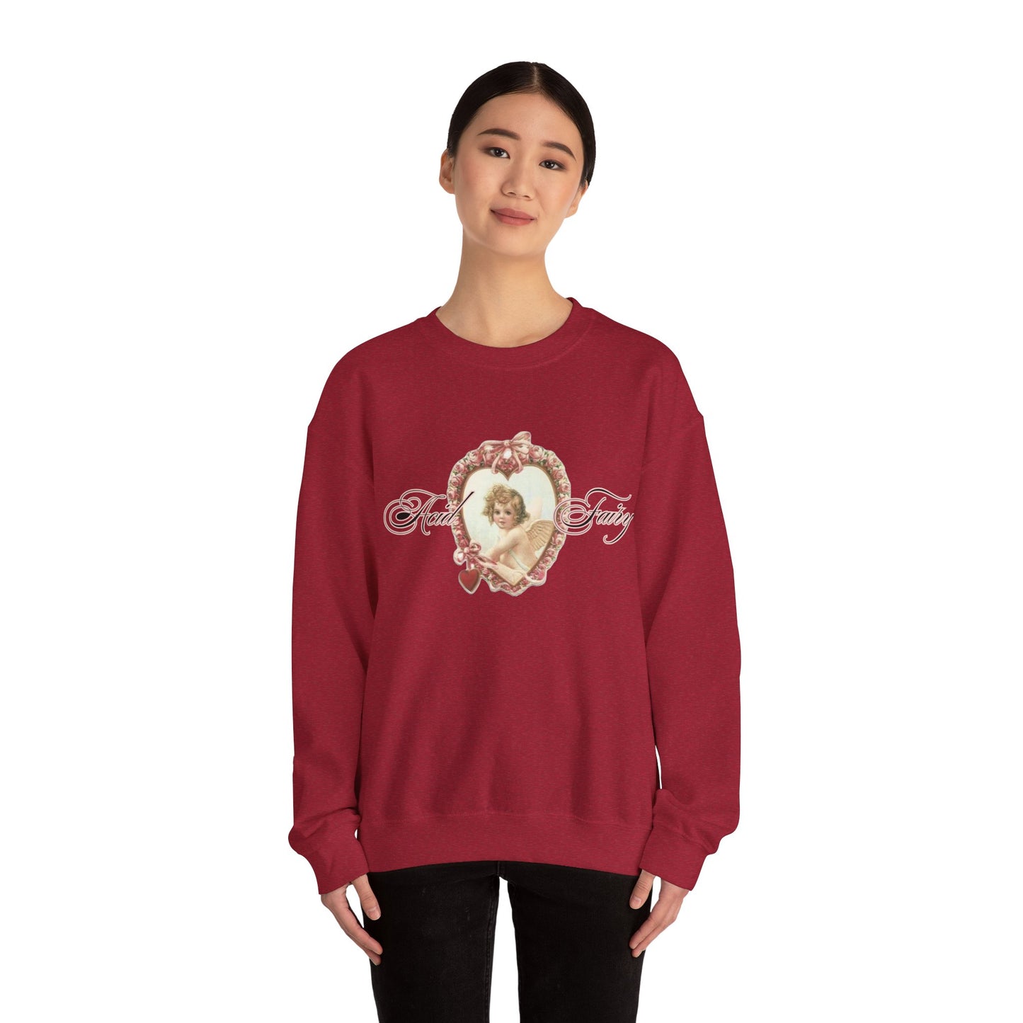 Acid Fairy Victorian Angel Crewneck Sweatshirt