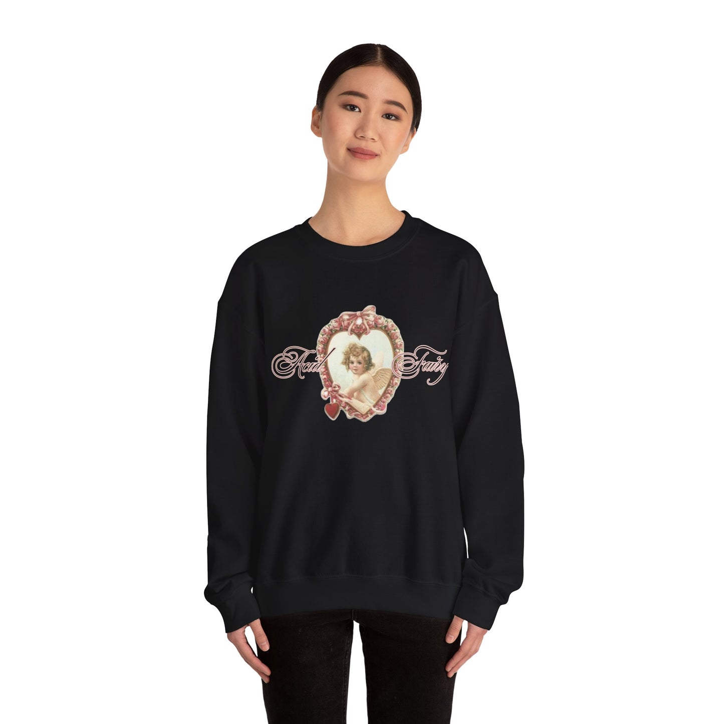 Acid Fairy Victorian Angel Crewneck Sweatshirt