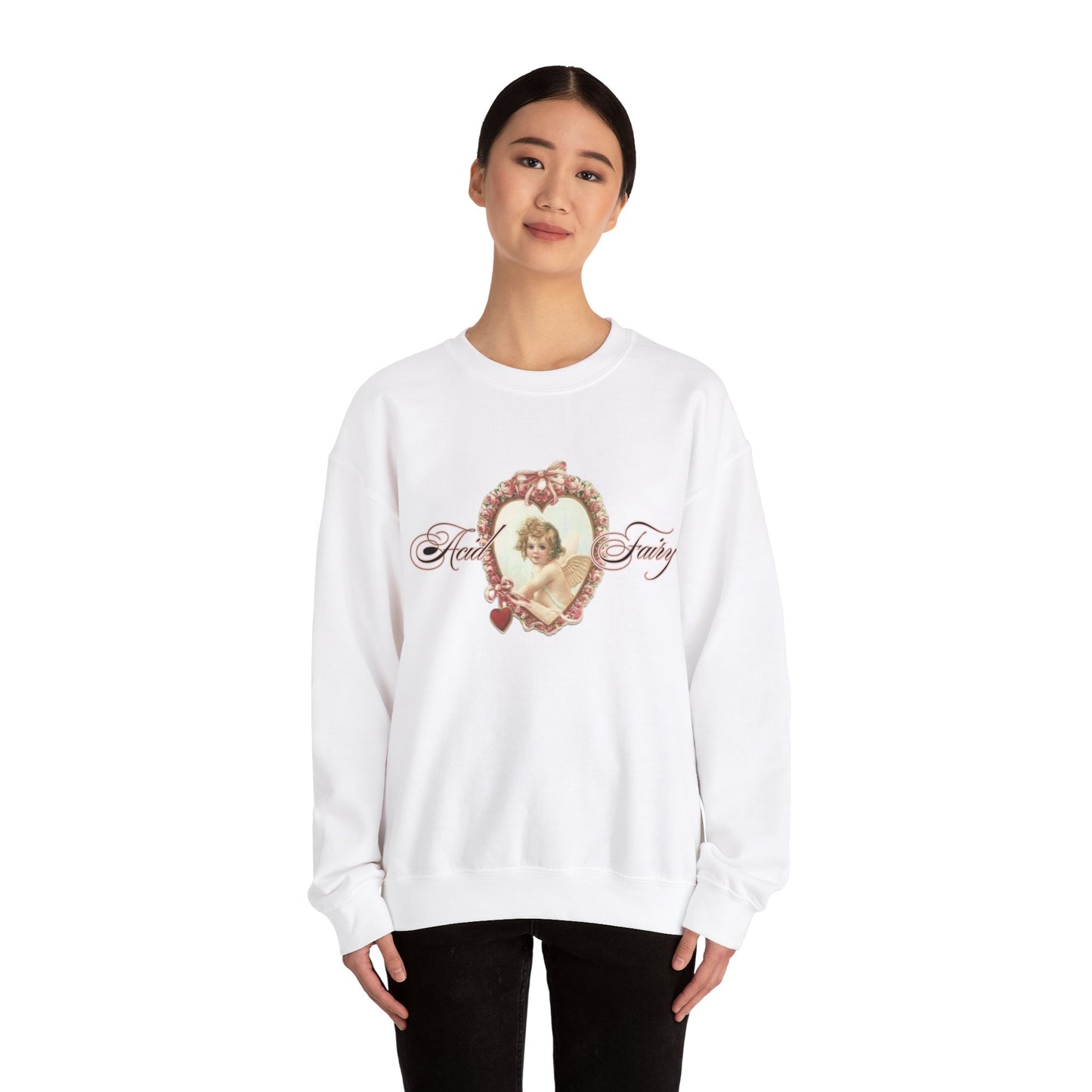 Acid Fairy Victorian Angel Crewneck Sweatshirt