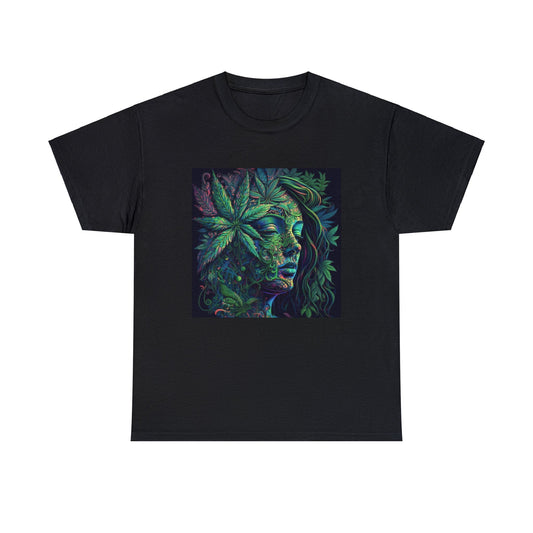 MARIJUANA LADY Stoner Heavy Cotton Tee