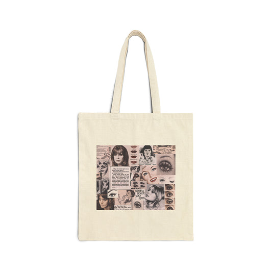 The Occult Digest - 60s beauty ad -  Cotton Canvas Tote Bag