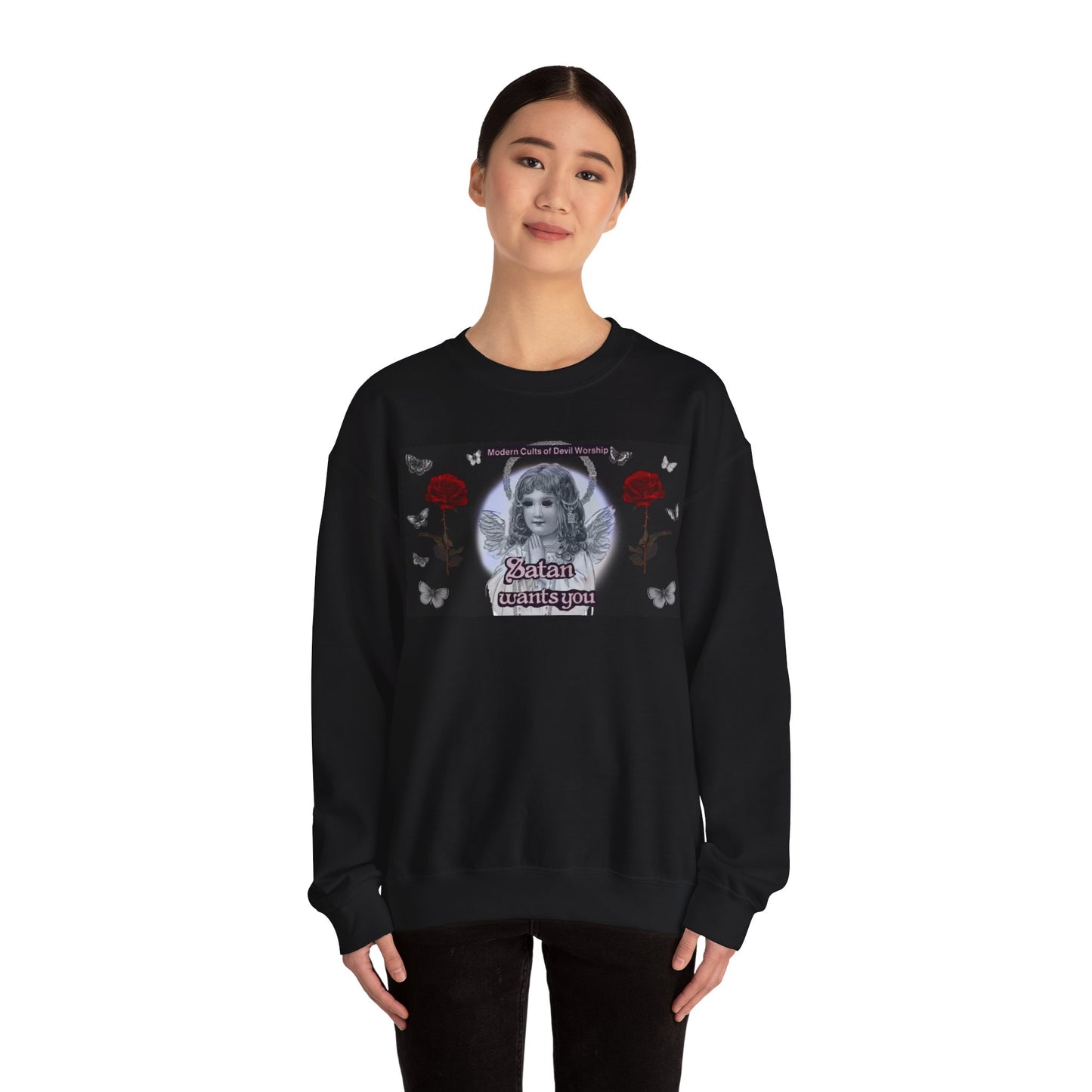 SATAN WANTS YOU - Occult Crewneck Sweatshirt