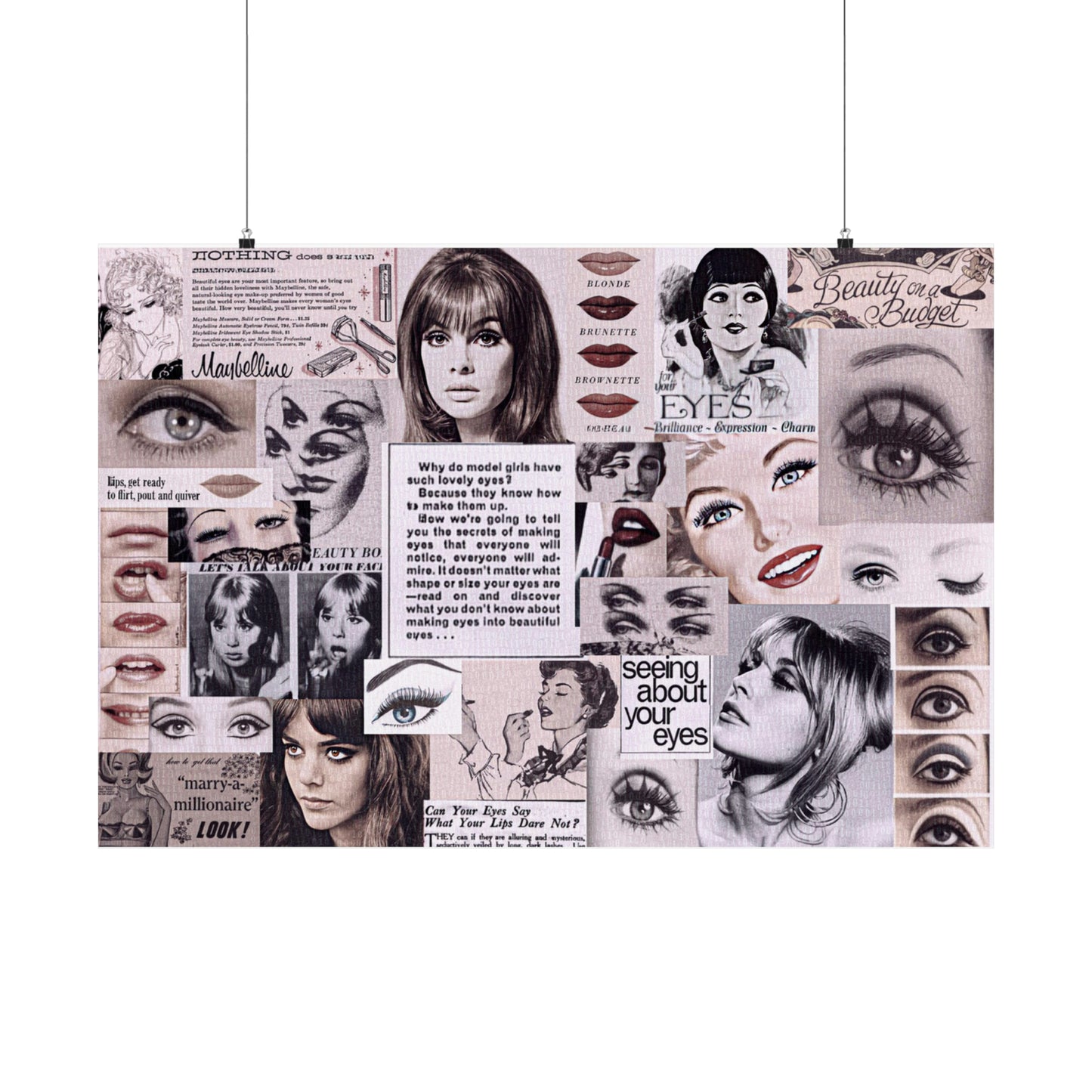 The Occult Digest - 60s beauty ad - Matte Horizontal Posters