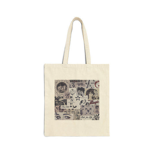 The Occult Digest - moonchild rock n roll -  Cotton Canvas Tote Bag