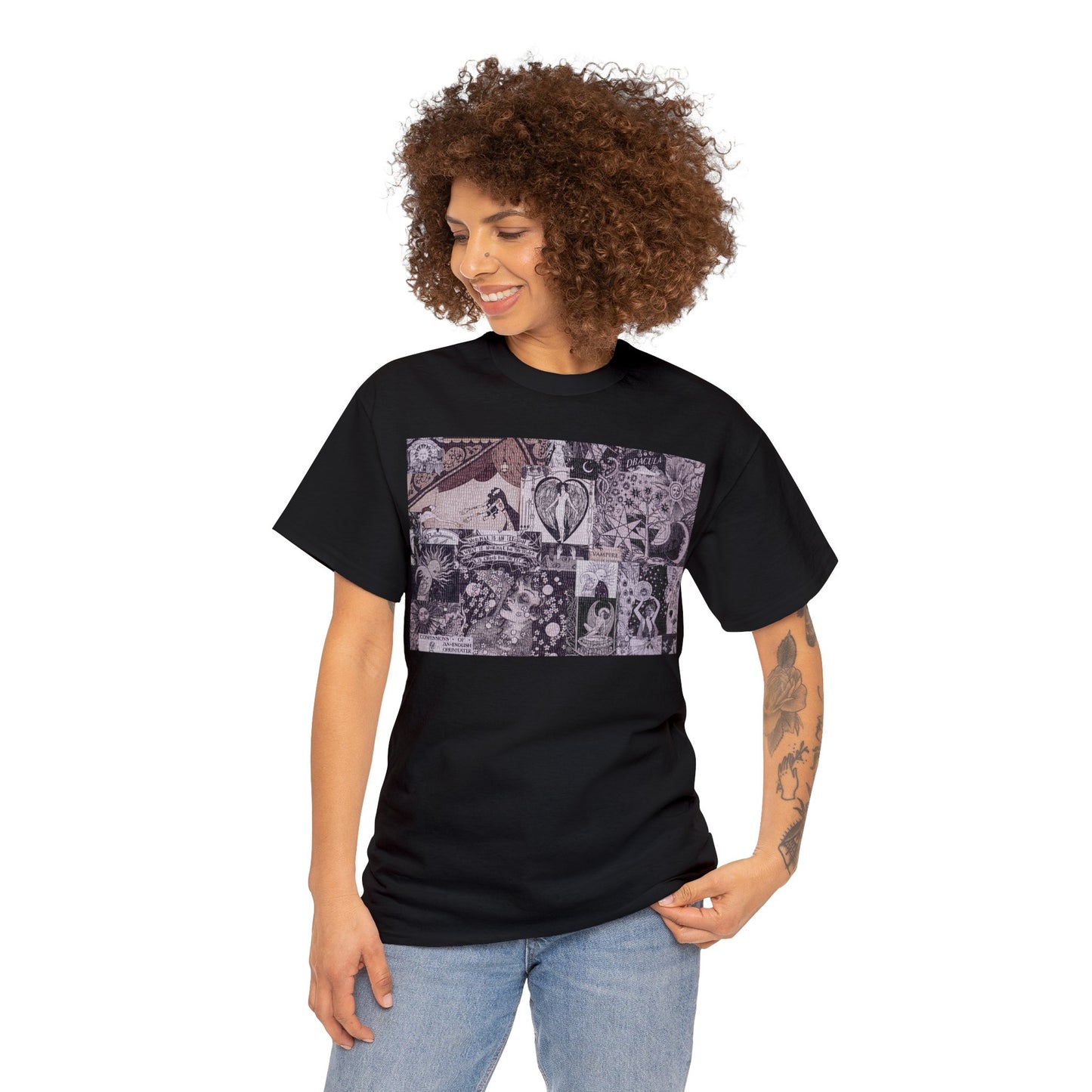 The Occult Digest - victorian flower child  - Cotton Tee