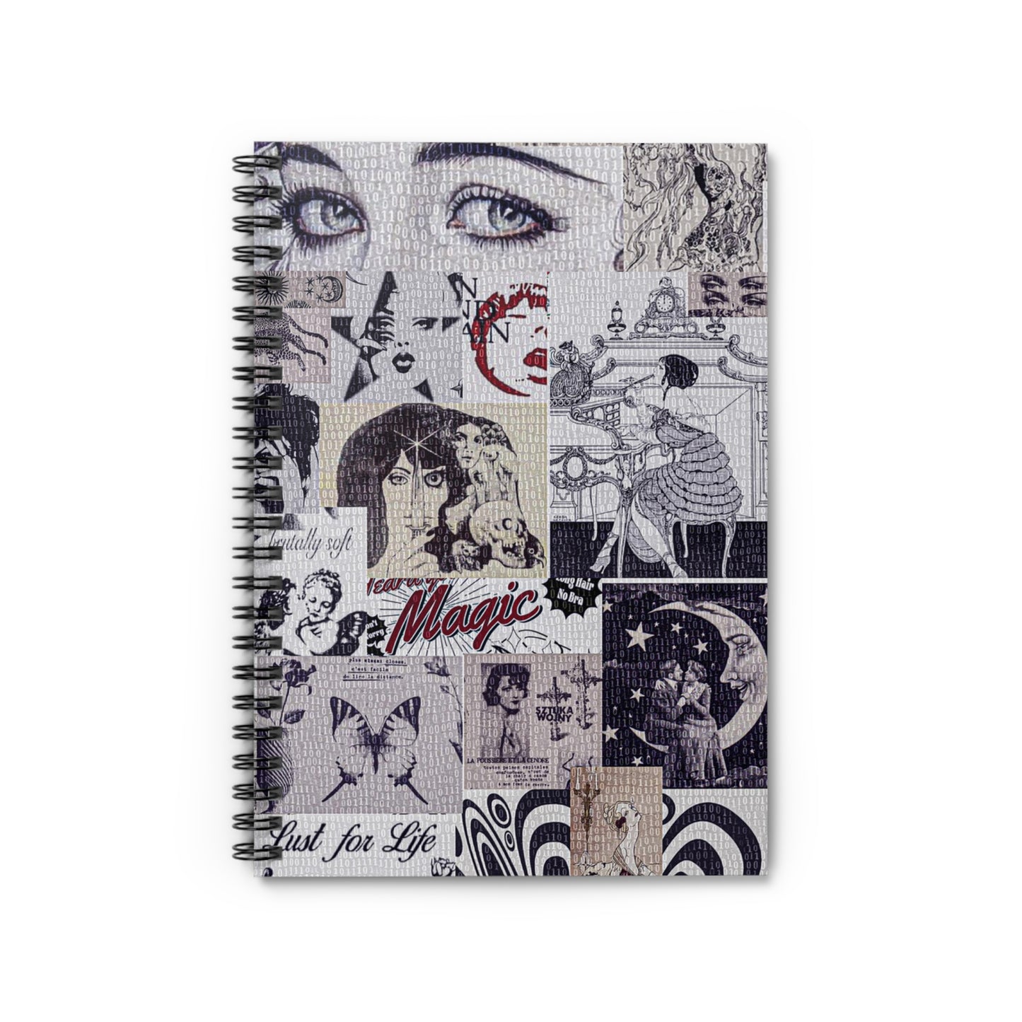 The Occult Digest - moonshine rock n roll v2 - Ruled Line Notebook