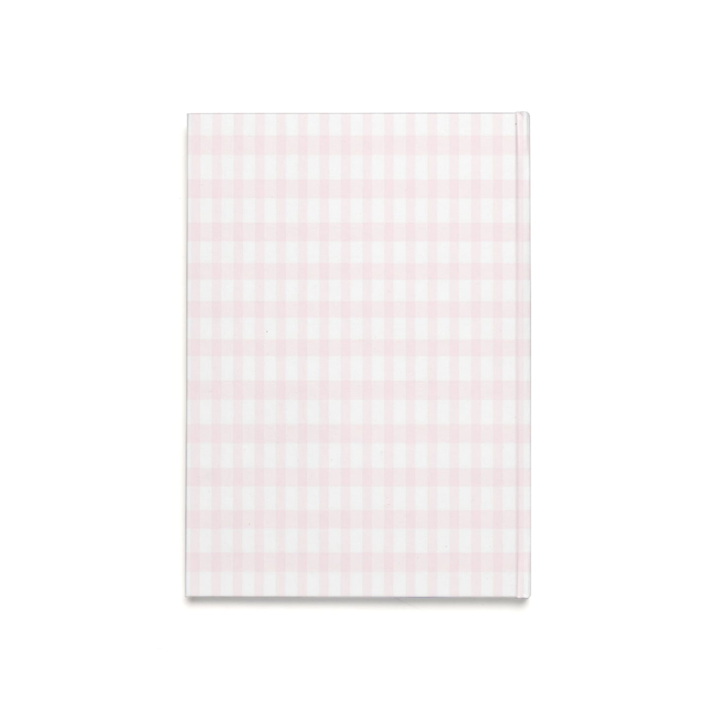 My Pretty Diary - Baby Pink Bow Plaid Hardcover Journal