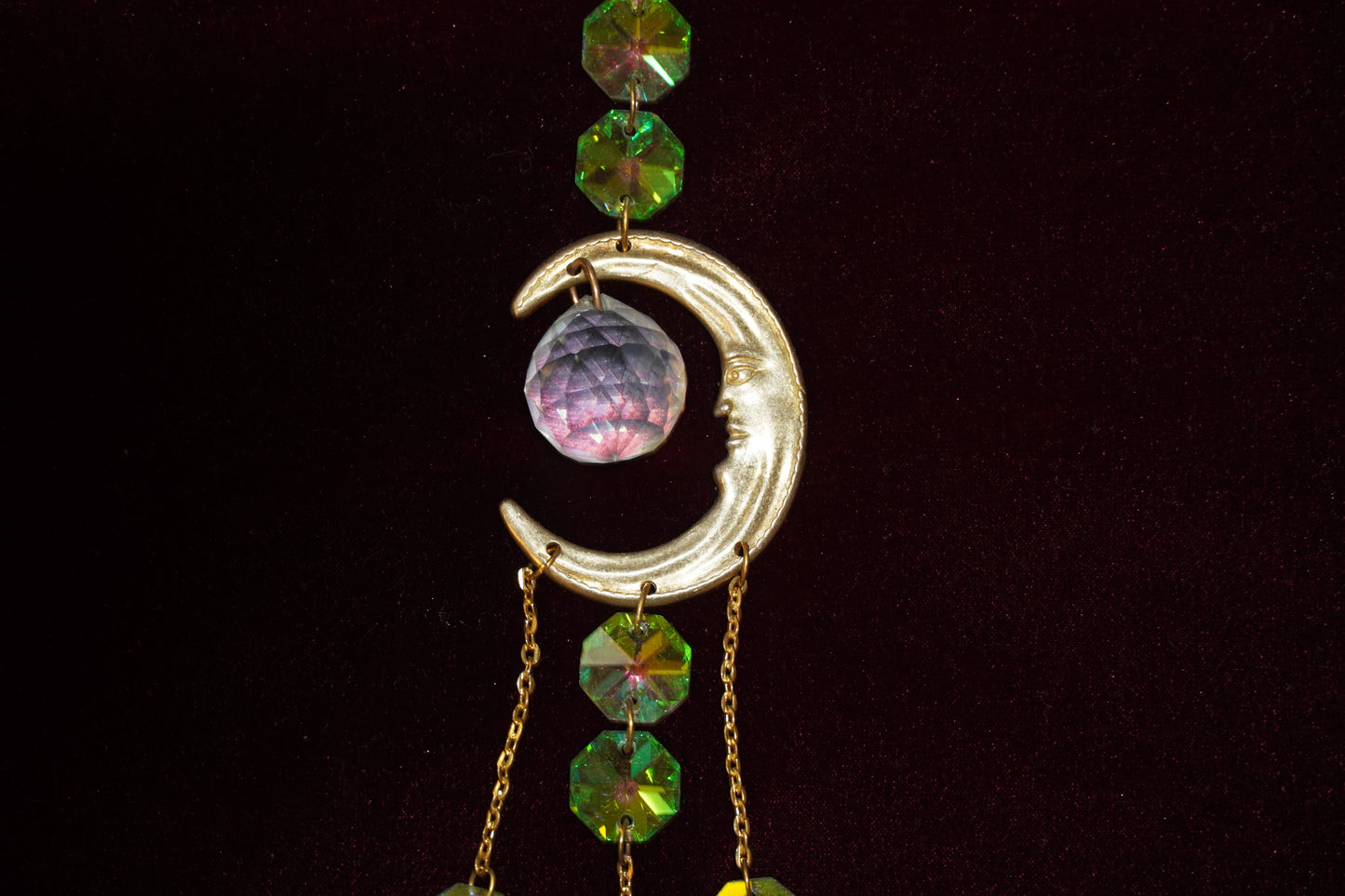 Moon & Star Crystal Suncatcher ☾✩